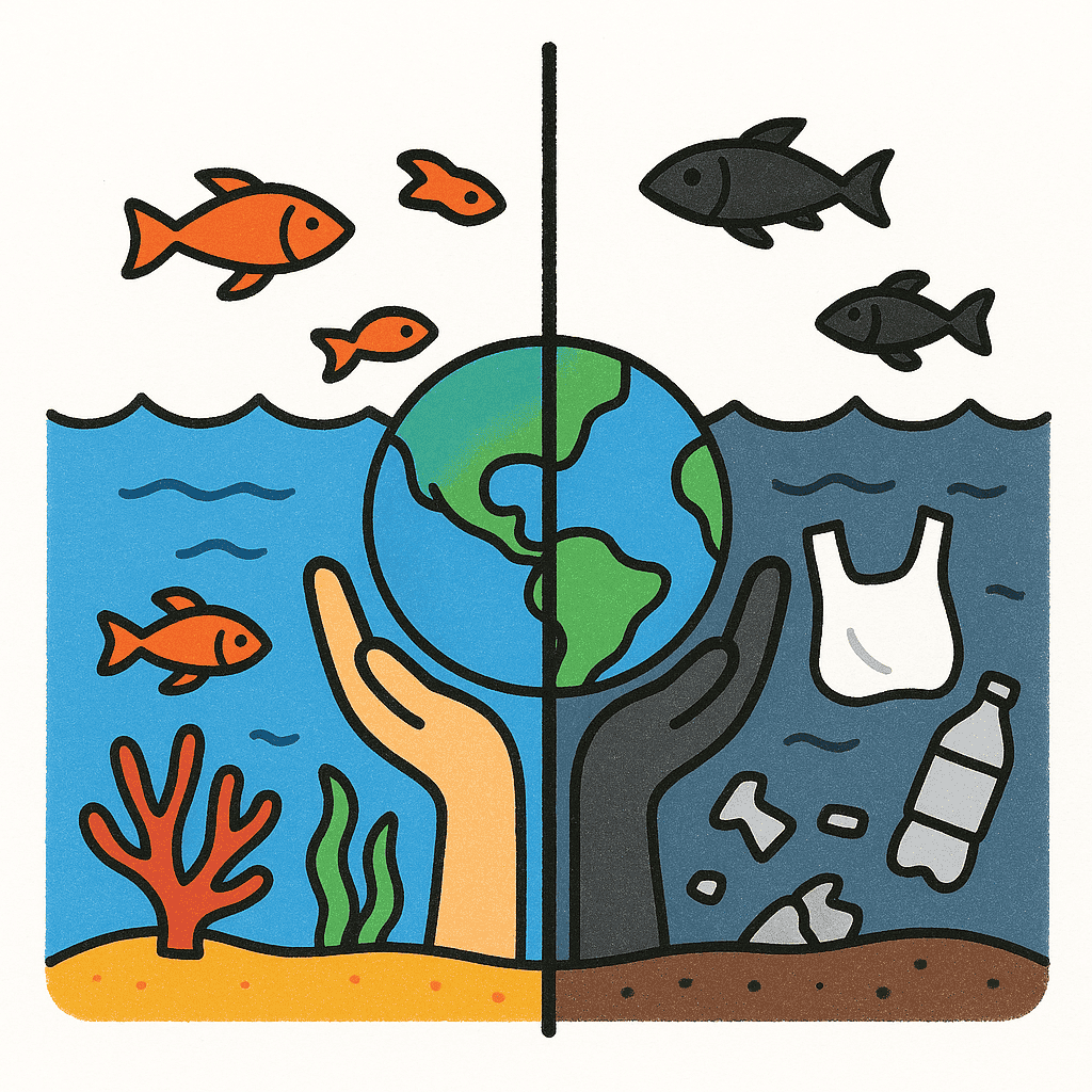 Ocean Conservation Scene